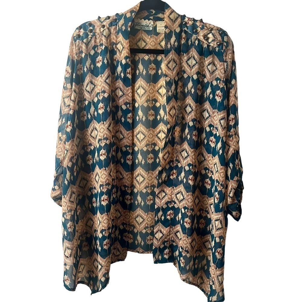 Gimmicks BKE Sheer Open Front Cardigan Size S